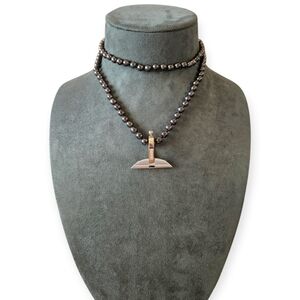 Shungite and Zircon Necklace